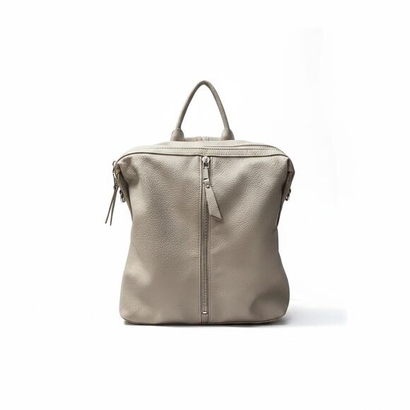 Urban Expressions Handbags - Urban Expressions Cream Vegan Leather Backpack Purse Bag Womens